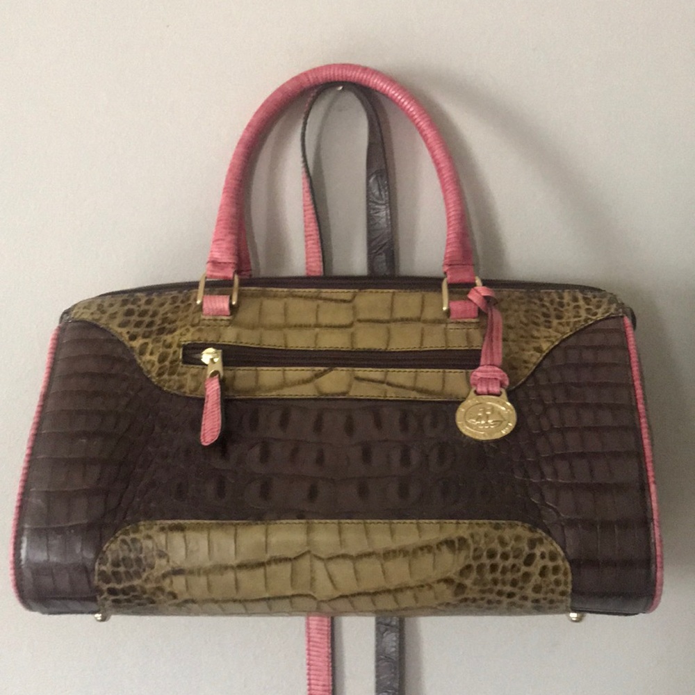 Braman tricolor satchel/cross body